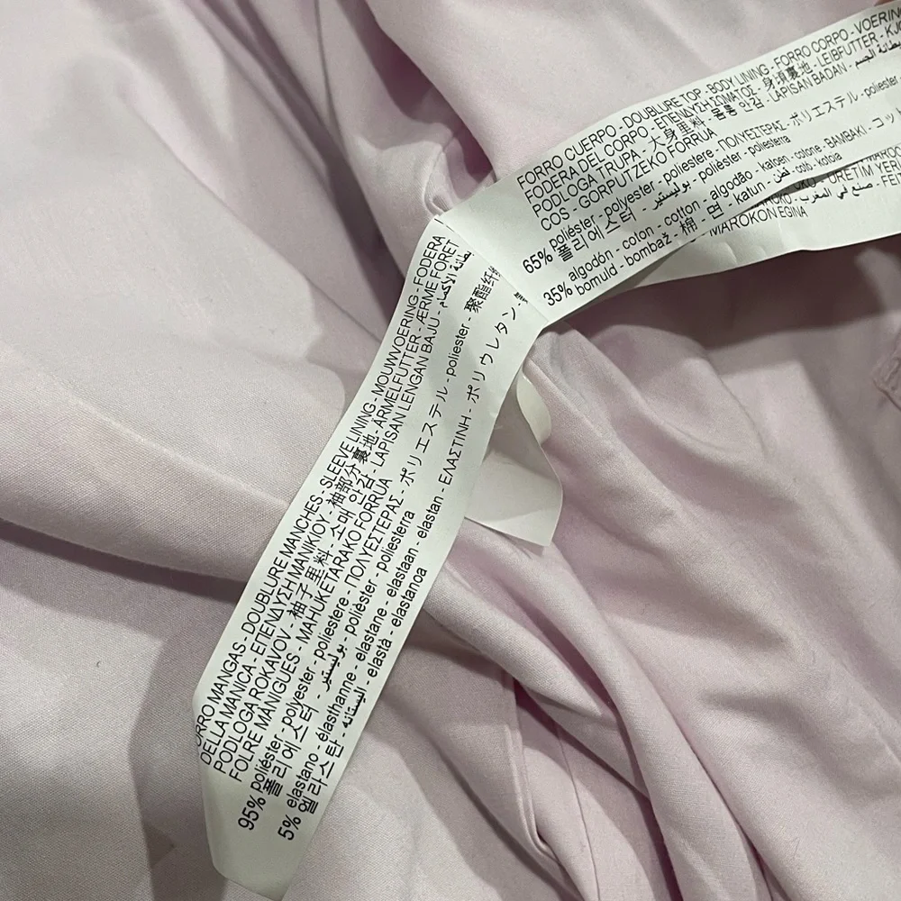 NEW Zara Mens Pastel Pink Poplin Suit Jacket